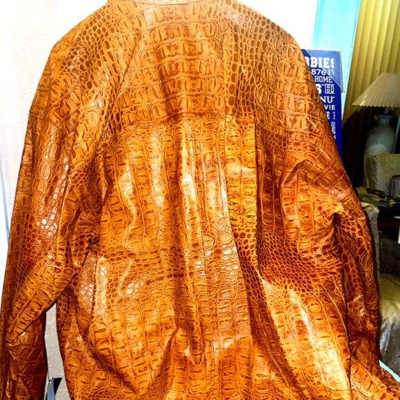 MISSANI LE COLLEZIONI Embossed Antique Naked Lambskin Suit SZ 3XL (NEW) - Picture 8 of 16